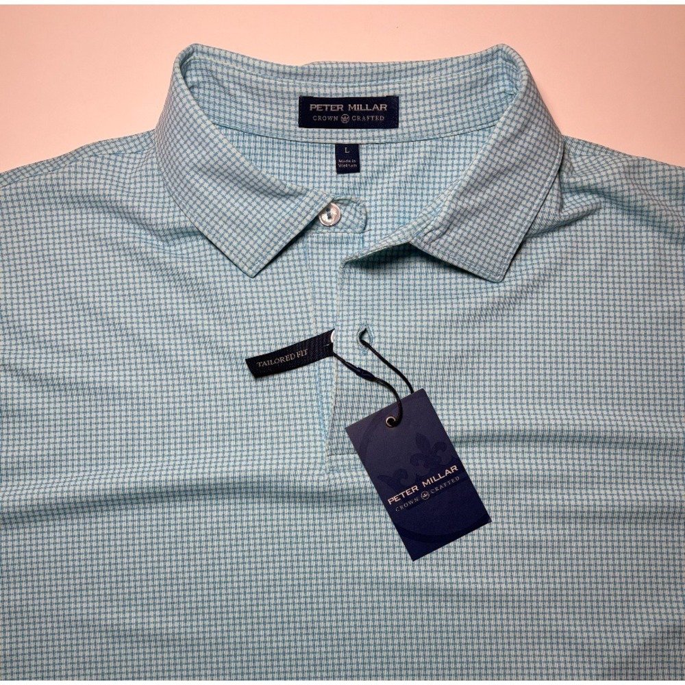 Peter Millar Crown Crafter Polo Shirt | Tailored Fit | NWT | Large